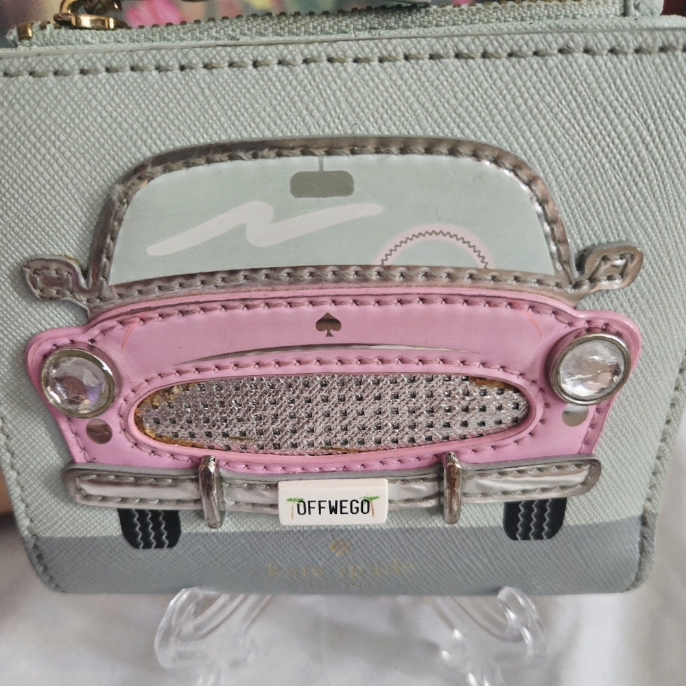 Vintage Kate Spade Off We Go Pink Car Wallet 2017 Novelty